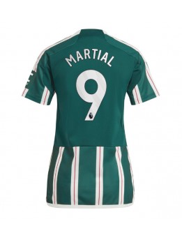 Billige Manchester United Anthony Martial #9 Bortedrakt Dame 2023-24 Kortermet
